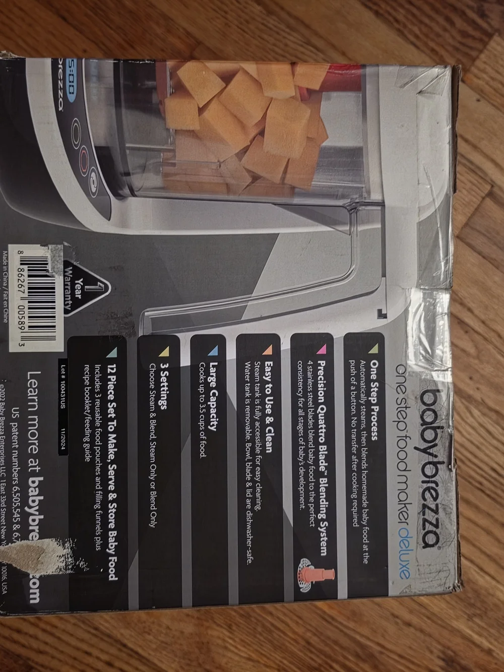 babybrezza One Step Food Maker Deluxe - White and Gray